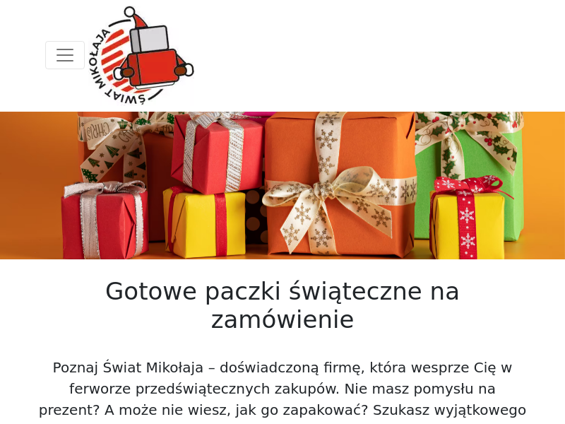 Gotowe paczki świąteczne – Świat Mikołaja
