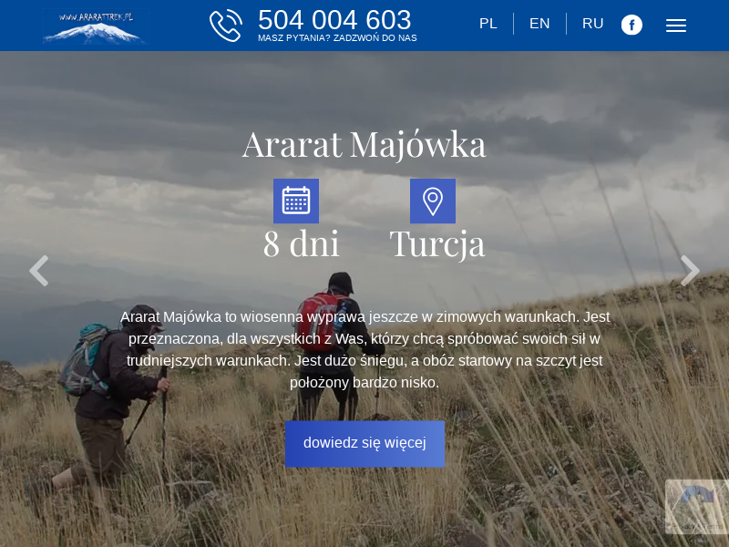 Wycieczki, wyprawy górskie, trekking - Ararat, Kazbek - Ararattrek.pl